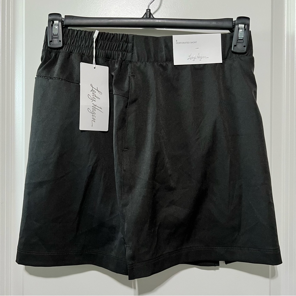 Walter Hagen Women's 16” Perforated Golf Skort, Black